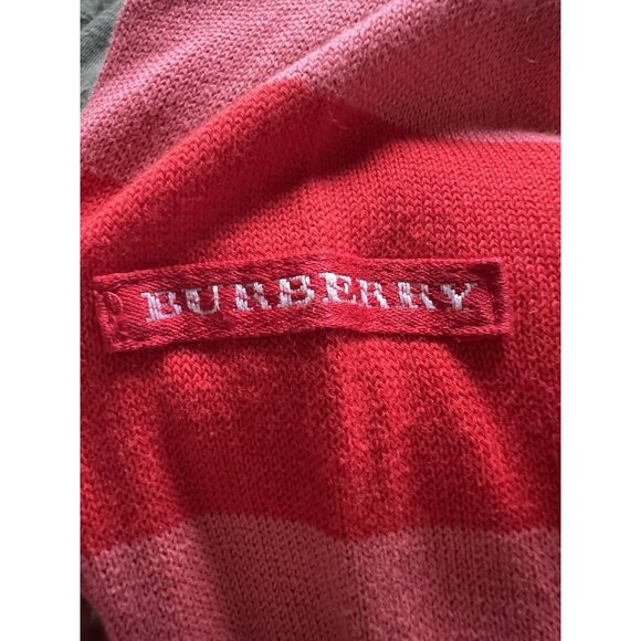 Burberry Golf v-neck red white argyle sweater M athleisure designer preppy - Picture 5 of 8